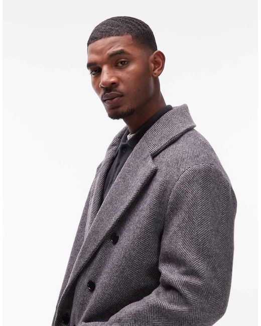 AllSaints Blue Tailored Ezra Coat for men