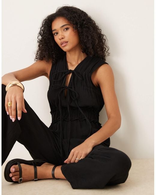 ASOS Natural – zweilagiger jumpsuit