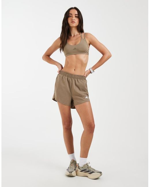 Adidas Originals Multicolor Optime Workout Strappy Light Support Bra