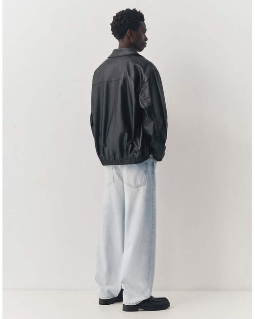 Pull&Bear Blue Baggy Jeans for men