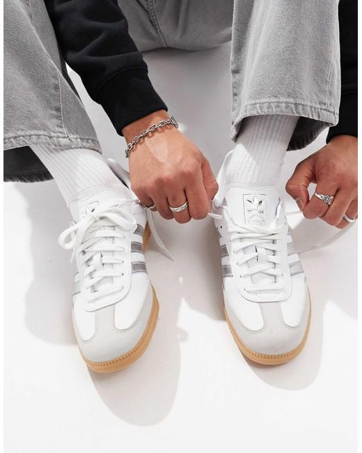 Adidas Originals Gray Samba Og Trainers for men