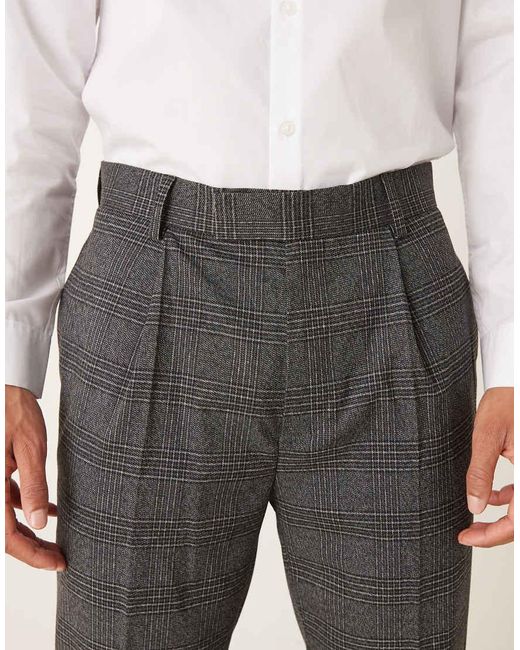 ASOS Black Smart Tapered Trousers for men