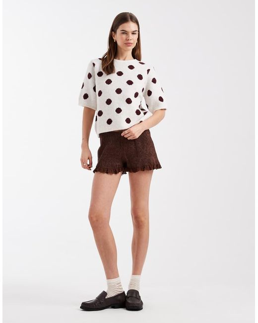 ASOS White Knitted Jumper