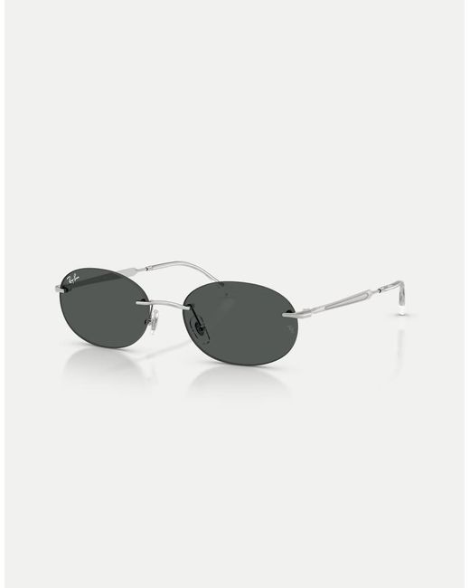 Ray-Ban Multicolor Oval Sunglasses With Lens