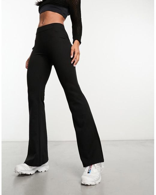 Pantalones De Campana Negros De Talle Alto De ONLY de color Black
