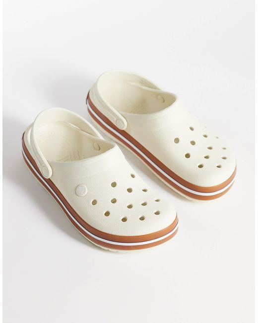 CROCSTM White Crocband Clogs