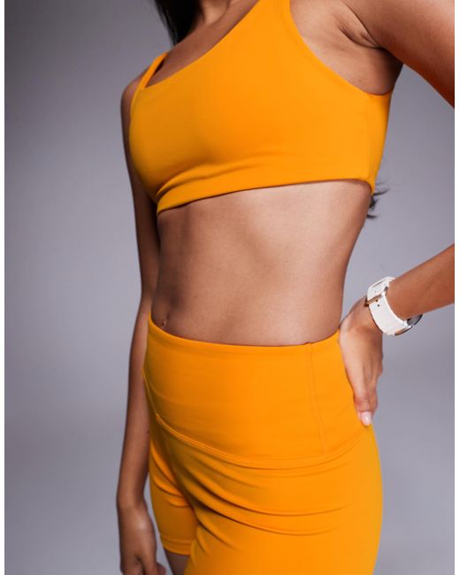 4505 Orange Medium Support Running Bra With Removable Padding