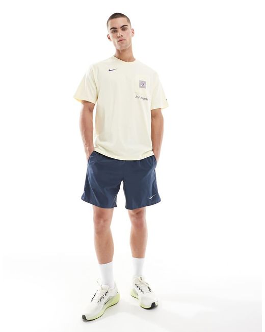Pantalones Cortos De 7 Pulg. Con Diseño 2 En 1 Challenger Dri-Fit De Nike de hombre de color Blue