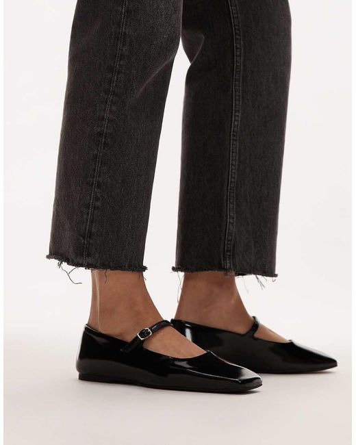 ARKET Brown Leather Mary Jane Shoes