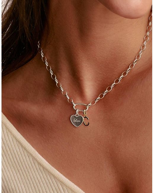 Thomas Sabo Metallic Charm Pendant Love Heart Connect