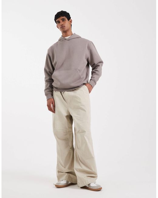 ASOS – basic-kapuzenpullover in Gray für Herren