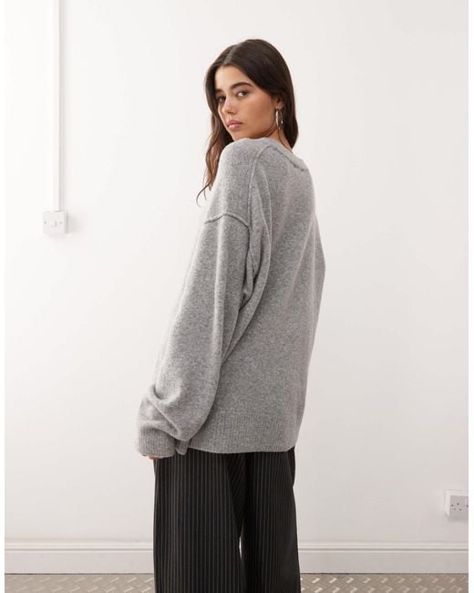 Weekday Gray Wool Blend Jumper