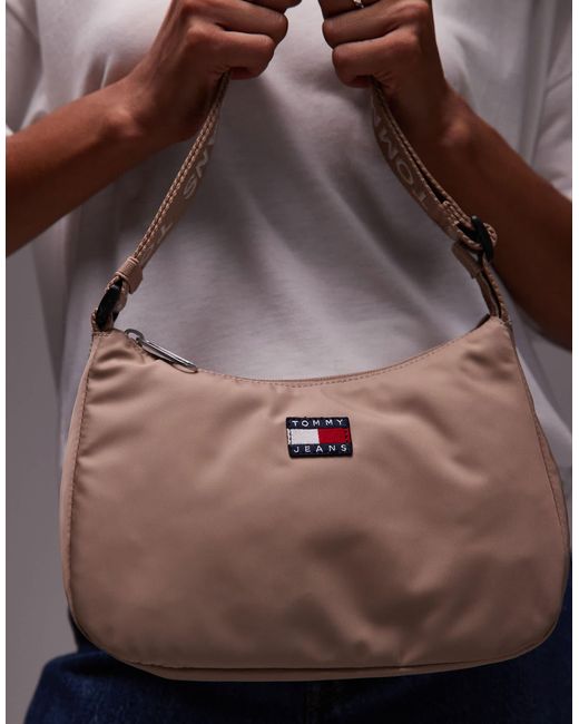 Tommy Hilfiger Natural Essential Nylon Shoulder Bag