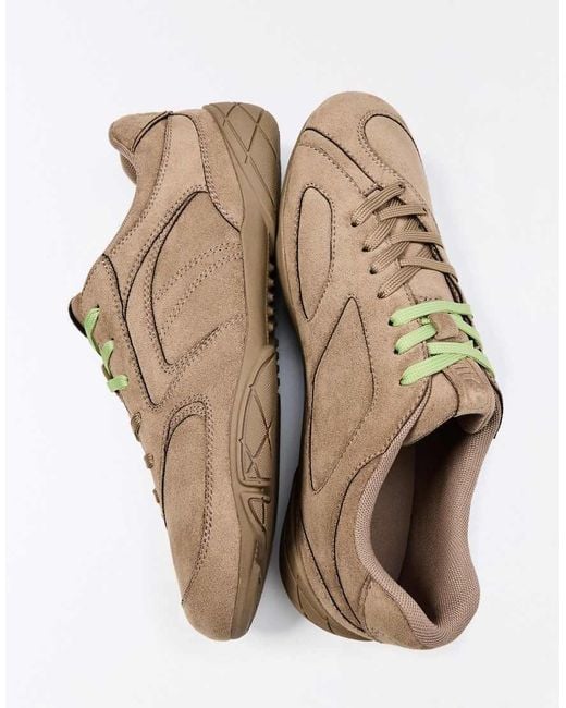 Bershka White Flat Sole Trainers