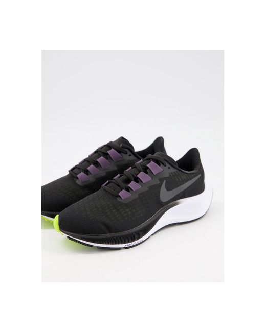 Nike Rubber Air Zoom Pegasus 37 - Sneakers in het Zwart - Lyst