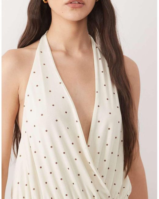 Miss Selfridge White Drop Waist Mini Dress With Asymmetric Hem