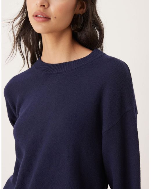 Pull à col montant Mango en coloris Blue