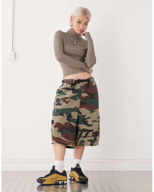Collusion Gray Soft Knitted Ribbed Roll Neck