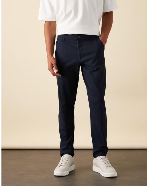 ASOS Blue Tapered Chinos for men