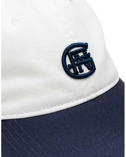 Good For Nothing Blue Monogram Washed Cotton Cap for men