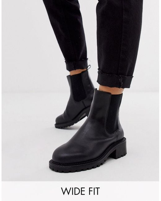 Wide Fit Action Chunky Chelsea Boots 