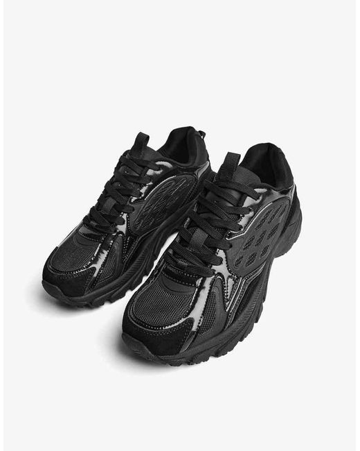 Bershka Black Casual Multi-piece Trainers for men