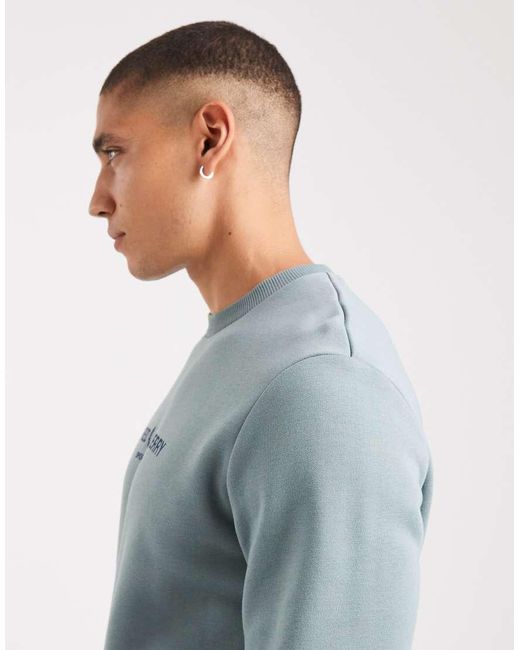 Fred Perry Blue Sportswear Graphic Sweatshirt for men