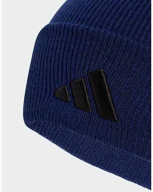 Adidas Originals Blue New Logo Beanie Cuff