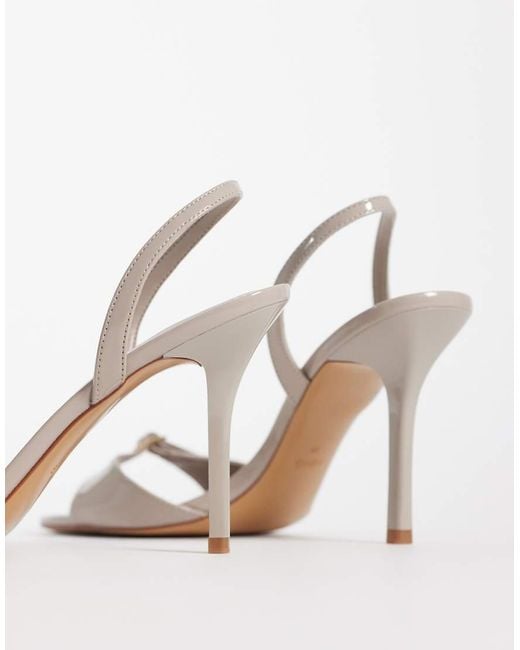 Mango Metallic Buckle Detail Heeled Stiletto