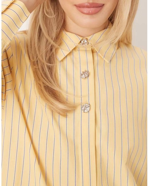 Jdy Natural Button Detailing Long Sleeve Shirt