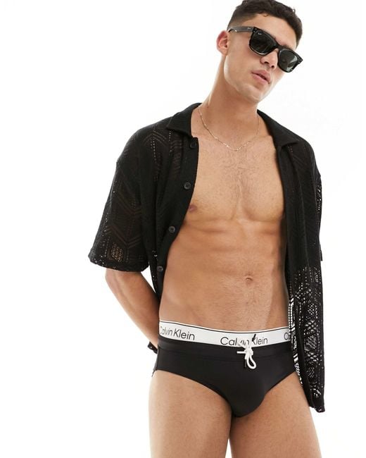 Calvin Klein Black Swim Briefs for men