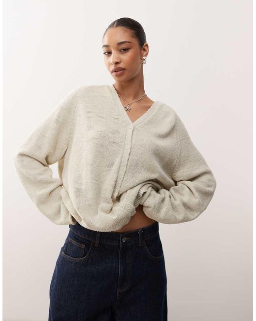 Weekday Ruimvallend Vest in het Natural