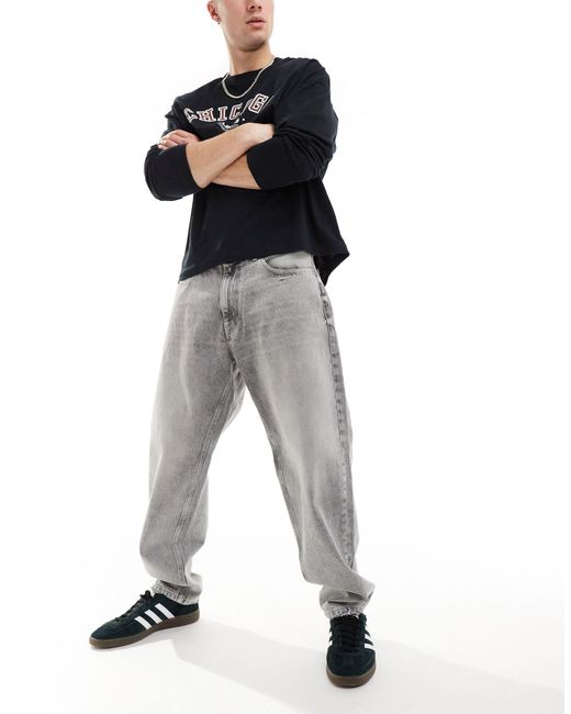 Aiden - jean coupe baggy fuselée - gris Tommy Hilfiger pour homme en coloris Black