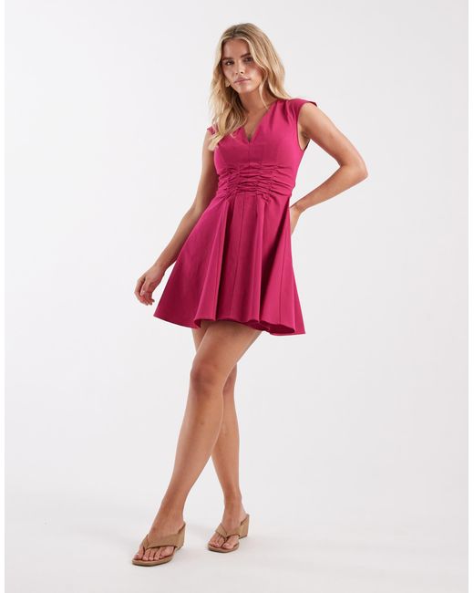 asos petite mini dress ASOS Design - Crinkle Mini Dress - Women - Polyester/Spandex - 10 US