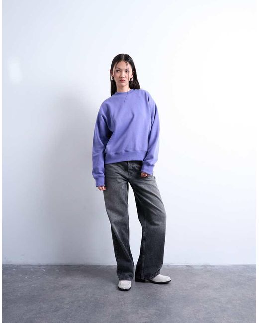 TOPSHOP Purple Ultimate Sweatshirt