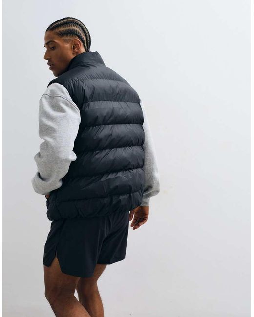 New Balance Blue Boston Puffer Vest for men