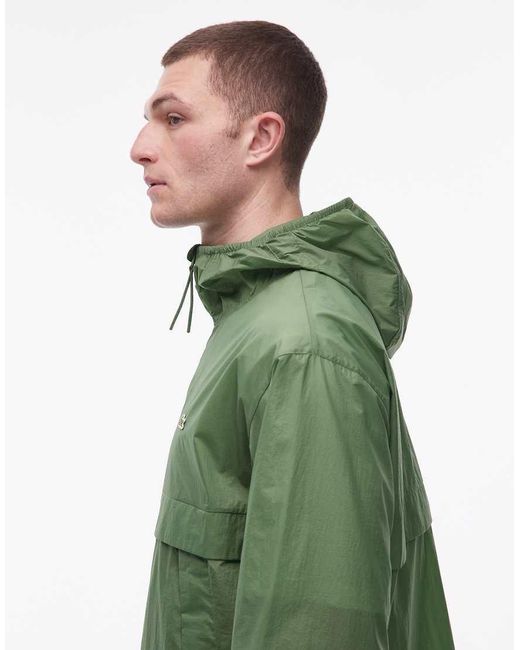 Lacoste Green Pack-away Showerproof Jacket for men