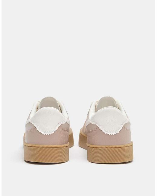 Pull&Bear White Chunky Retro Trainers