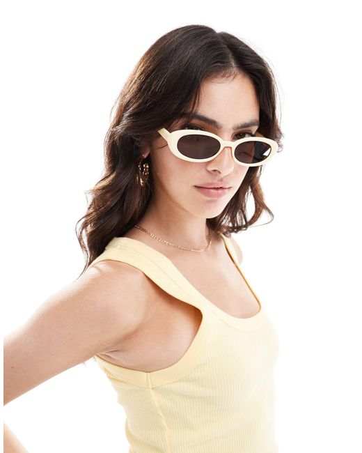 ASOS Brown – ovale sonnenbrille