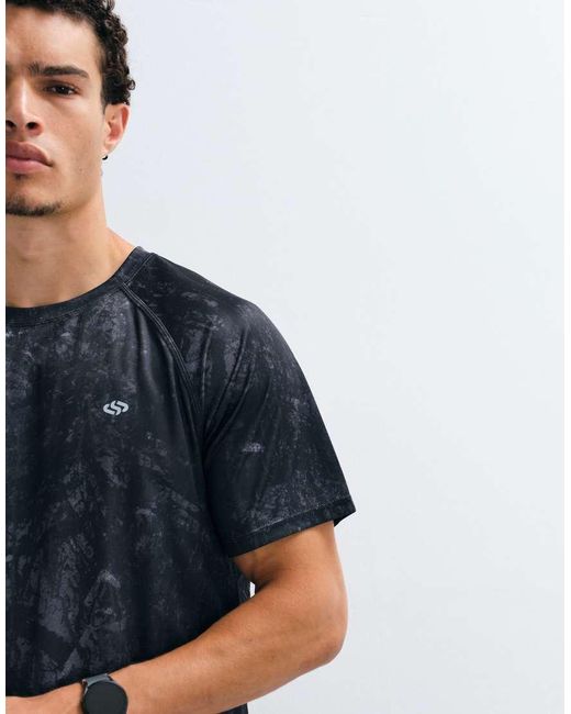 Jack & Jones Blue Sports Lightweight Mesh Training T-shirt for men