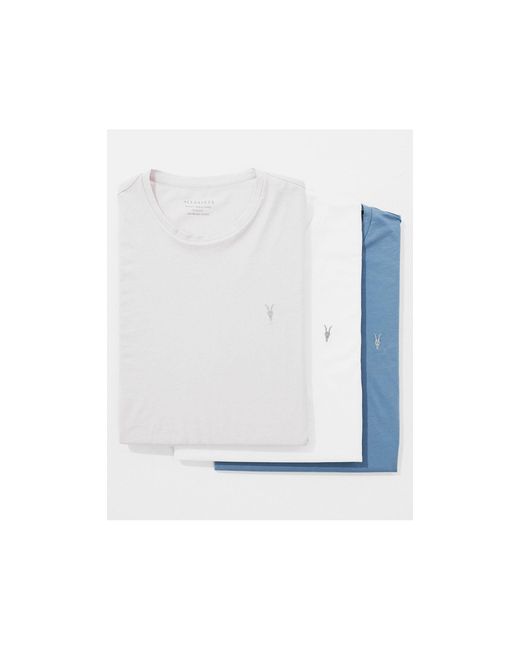 Tonic - confezione da 3 t-shirt girocollo di AllSaints in White da Uomo