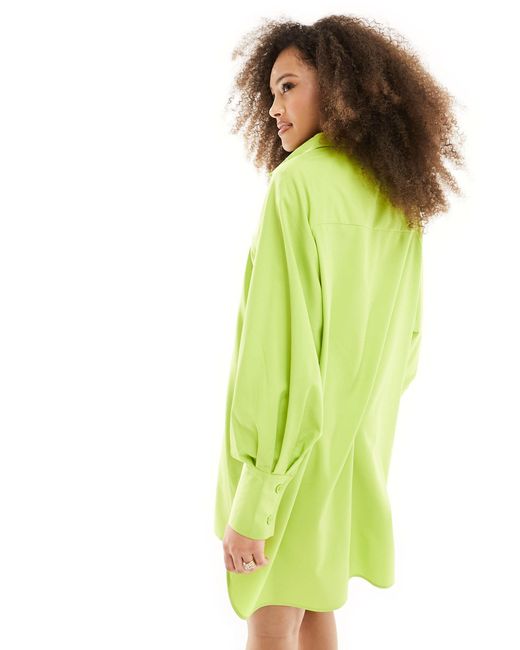 Threadbare Green – sheila – kurzes hemdblusenkleid