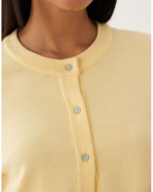 Object Blue Short Sleeve Knitted Cardigan