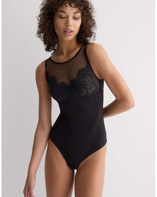 Intimissimi Black Elegance Embodied Fresh Bamboo Bodysuit