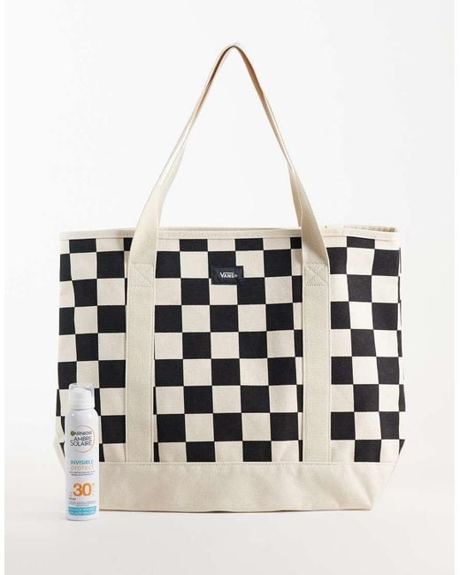 Vans Natural Perg Checkerboard Tote