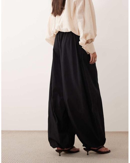ASOS Black Cotton Balloon Pants