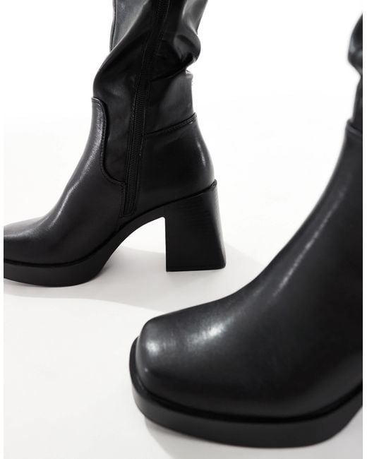 Schuh Blue Doja Chunky Knee Boots