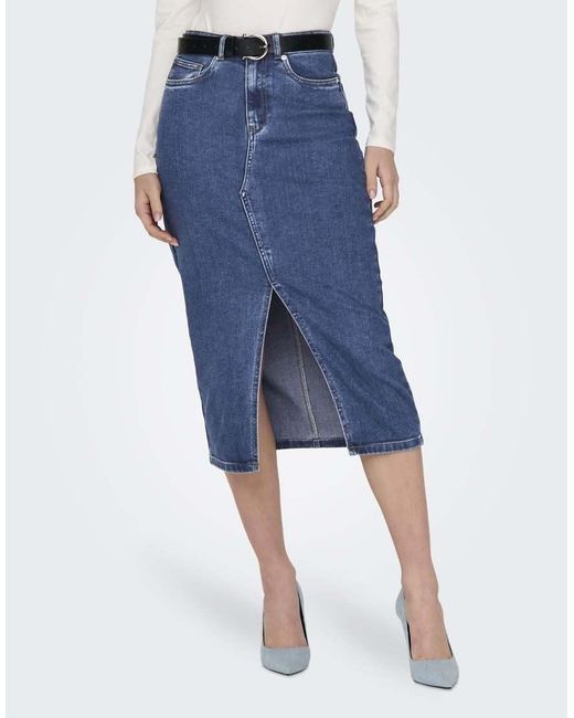 ONLY Blue Denim Skirt