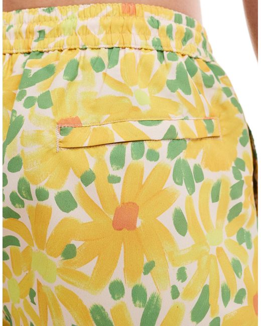 Paul smith - pantaloncini da bagno gialli a fiori con logo di PS by Paul Smith in Yellow da Uomo