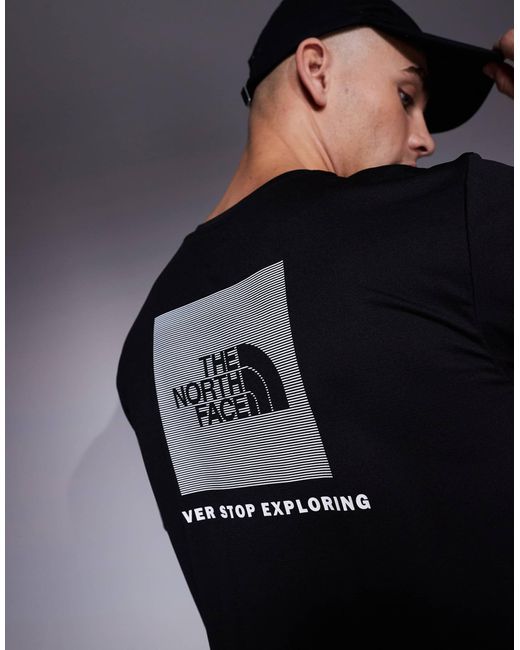 The North Face Black Training 24/7 Box Nse Back Print T-shirt for men